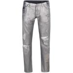 Reduzierte Silberne Dolce & Gabbana Dolce 5-Pocket Jeans mit Reißverschluss aus Baumwolle für Herren Übergrößen 