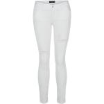 Reduzierte Weiße Dolce & Gabbana Dolce 5-Pocket Jeans mit Reißverschluss aus Baumwolle für Damen Größe XS 