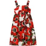 Bunte Blumenmuster Dolce & Gabbana Dolce Kinderskaterkleider aus Baumwolle 