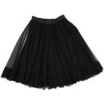 Schwarze Unifarbene Dolce & Gabbana Dolce Kinderspitzenröcke mit Reißverschluss aus Spitze für Mädchen für den für den Winter 