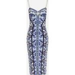 Bunte Ärmellose Dolce & Gabbana Dolce Bustierkleider mit Reißverschluss aus Polyamid für Damen Größe XXL 