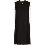 Schwarze Ärmellose Dolce & Gabbana Dolce Midi Midikleider & knielange Kleider mit Reißverschluss aus Wolle für Damen Größe XXL 