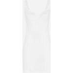 Weiße Ärmellose Dolce & Gabbana Dolce Spitzenkleider mit Reißverschluss aus Spitze für Damen Größe XL 