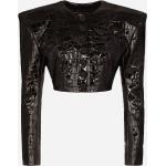 Schwarze Dolce & Gabbana Dolce Mini Kurzjacken & Cropped-Jackets mit Schulterpolstern aus Polyester für Damen Größe M für den für den Sommer 
