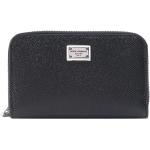Reduzierte Schwarze Dolce & Gabbana Dolce Brieftaschen mit Reißverschluss aus Leder für Herren 
