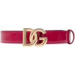 Reduzierte Pinke Dolce & Gabbana Dolce Ledergürtel aus Kalbsleder für Damen Länge 90 