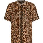 Reduzierte Braune Animal-Print Dolce & Gabbana Dolce T-Shirts mit Leopard-Motiv aus Jersey für Herren Größe S 