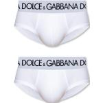 Weiße Bestickte Dolce & Gabbana Dolce Herrentaillenslips Größe XL 2-teilig 