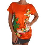 Reduzierte Orange Dolce & Gabbana Dolce T-Shirts aus Seide für Damen für den für den Sommer 