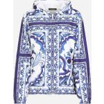 Bunte Dolce & Gabbana Dolce Maxi Kapuzenmäntel mit Reißverschluss aus Mesh mit Kapuze für Damen Größe M für den für den Herbst 