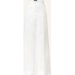 Weiße Dolce & Gabbana Dolce Marlenehosen mit Reißverschluss aus Baumwolle für Damen Größe M 