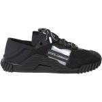 Schwarze Dolce & Gabbana Dolce Slip-on Sneaker ohne Verschluss aus Leder mit Reflektoren für Herren Größe 44 