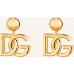 Nickelfreie Goldene Dolce & Gabbana Dolce Ohrclips glänzend aus Messing für Damen 