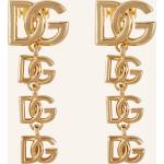 Goldene Dolce & Gabbana Dolce Damenohrstecker vergoldet aus Messing 