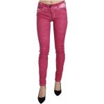 Reduzierte Pinke Dolce & Gabbana Dolce Slim Fit Jeans mit Reißverschluss aus Baumwolle für Damen 