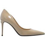 Beige Dolce & Gabbana Dolce High Heels & Stiletto-Pumps aus Leder für Damen Größe 38,5 mit Absatzhöhe über 9cm 
