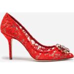 Rote Dolce & Gabbana Dolce Damenpumps aus Leder Größe 37 