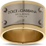 Goldene Dolce & Gabbana Dolce Goldringe poliert aus Gold für Herren Größe 58 