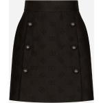 Schwarze Dolce & Gabbana Dolce Mini Festliche Röcke mit Reißverschluss aus Satin für Damen Größe XXL 