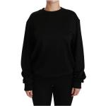 Reduzierte Schwarze Langärmelige Dolce & Gabbana Dolce Damensweatshirts aus Baumwolle Größe S 