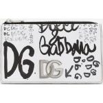 Bunte Dolce & Gabbana Dolce Lederhandtaschen mit Graffiti-Motiv mit Reißverschluss aus Kalbsleder für Herren 