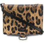 Dolce & Gabbana Leder Kulturbeutel mit Leoparden-Print in Braun Damen Taschen Kosmetiktaschen 