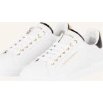 Weiße Dolce & Gabbana Dolce Low Sneaker aus Glattleder für Damen Größe 38 