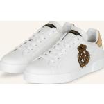 Goldene Dolce & Gabbana Dolce Low Sneaker aus Glattleder für Herren Größe 45 