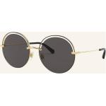 Schwarze Dolce & Gabbana Dolce Runde Runde Sonnenbrillen für Damen 