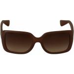 Reduzierte Braune Dolce & Gabbana Dolce Rechteckige Rechteckige Sonnenbrillen aus Kunststoff für Herren 
