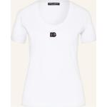 Weiße Dolce & Gabbana Dolce T-Shirts aus Baumwolle für Damen Größe M 