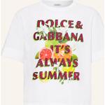 Orange Dolce & Gabbana Dolce T-Shirts mit Glitzer aus Baumwolle für Damen 