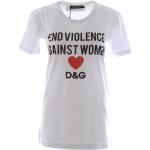 Reduzierte Weiße Dolce & Gabbana Dolce T-Shirts aus Baumwolle für Damen 
