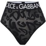 Reduzierte Schwarze Dolce & Gabbana Dolce Damentaillenslips aus Mesh Größe XXS 