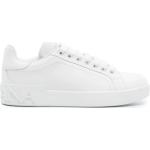 Reduzierte Weiße Dolce & Gabbana Dolce Low Sneaker aus Kalbsleder für Damen Größe 35,5 