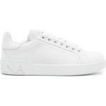 Weiße Dolce & Gabbana Dolce Low Sneaker aus Kalbsleder für Damen Größe 40,5 