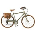 Dolce Vita by Canellini Fahrrad Citybike Mann Aluminium mit Seitentaschen - Olivegrun 58