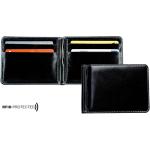 Schwarze Vintage Delmon Varone Geldbörsen mit Geldklammer aus Leder für Herren 