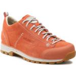 Peachfarbene Dolomite Cinquantaquattro Outdoor Schuhe mit Schnürsenkel aus Veloursleder für Damen Größe 38,5 