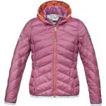 Violette Gepunktete Dolomite Karakorum Daunenjacken mit Kapuze mit Kapuze für Damen Größe XL für den für den Winter 