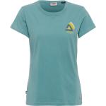 Blaue Kurzärmelige Dolomite T-Shirts aus Baumwollmischung für Damen Größe XS 