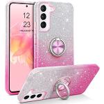 Rosa Samsung Galaxy S22 Hüllen mit Glitzer aus Silikon schmutzabweisend zum Valentinstag 