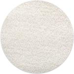 Weiße Runde Runde Teppiche 120 cm aus Filz schmutzabweisend 