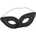Schwarze Buttinette Venezianische Masken aus Jersey für Herren 