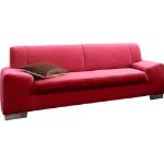 Reduzierte Rote Moderne Domo Polstermöbel Wohnzimmermöbel aus Kunstleder Breite 150-200cm, Höhe 50-100cm, Tiefe 50-100cm 3 Personen 