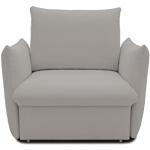 Silberne Moderne Lounge Sessel gepolstert 