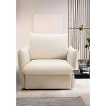 Cremefarbene Moderne Lounge Sessel gepolstert 