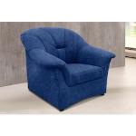 Reduzierte Blaue Domo Polstermöbel Nachhaltige Sessel mit Hocker Breite 50-100cm, Höhe 50-100cm, Tiefe 50-100cm 