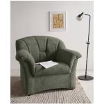 Reduzierte Dunkelgrüne Domo Polstermöbel Nachhaltige Sessel mit Hocker Breite 50-100cm, Höhe 50-100cm, Tiefe 50-100cm 