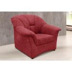 Reduzierte Rote Domo Polstermöbel Nachhaltige Sessel mit Hocker aus MDF Breite 50-100cm, Höhe 50-100cm, Tiefe 50-100cm 